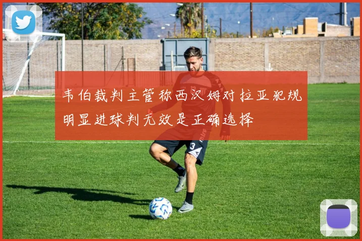 韦伯裁判主管称西汉姆对拉亚犯规明显进球判无效是正确选择